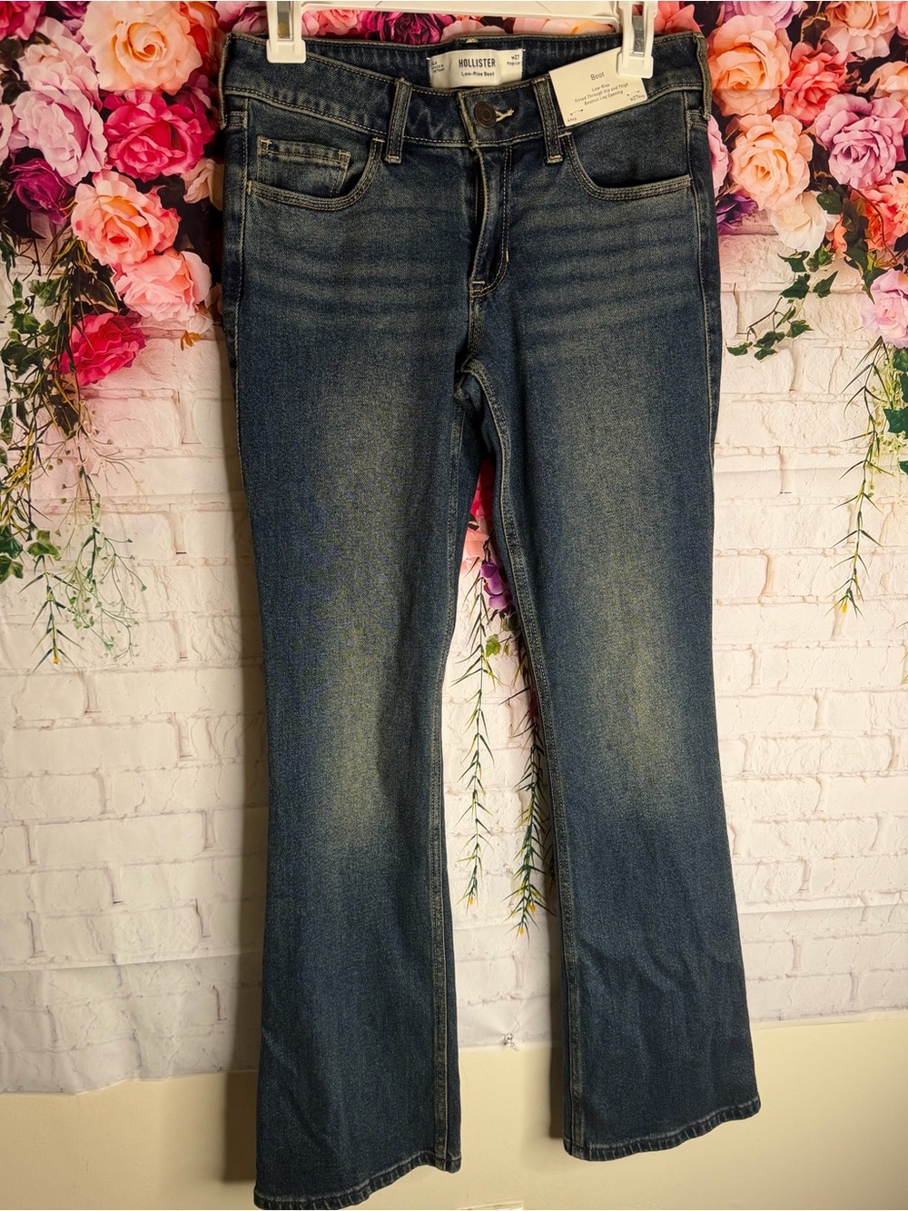 Hollister Women's Medium Dark Wash Jeans - Blue